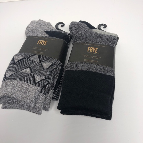 Frye Other - Frye Cotton Crew Socks. 2packs /3 each pack